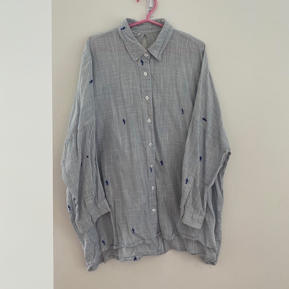 Zara blouse with little cactus